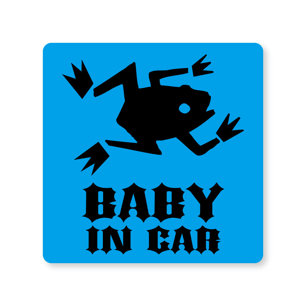 【全14カラー】BABY IN CAR カエル かえる 蛙 frog ベビーインカー 赤ちゃん乗っています Baby On Board ステッカー マグネット サイン