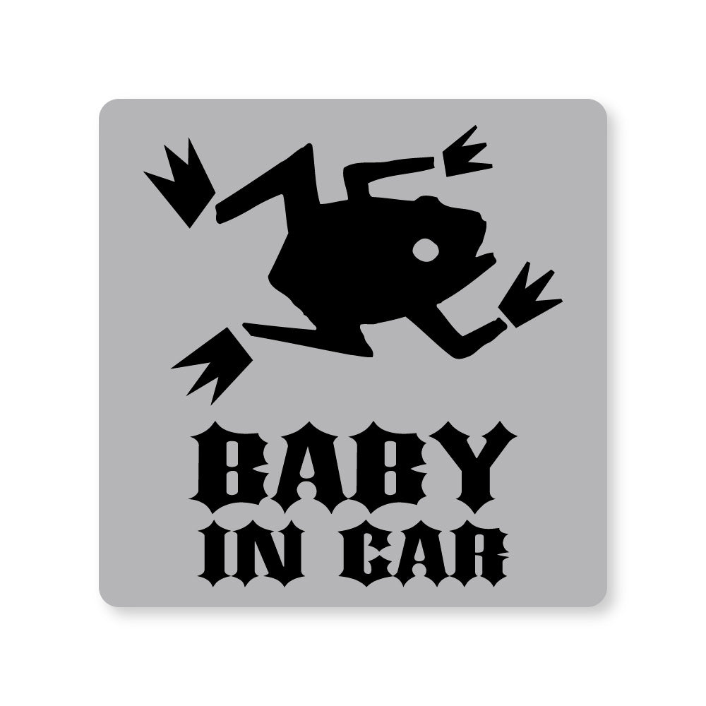 【全14カラー】BABY IN CAR カエル かえる 蛙 frog ベビーインカー 赤ちゃん乗っています Baby On Board ステッカー マグネット サイン