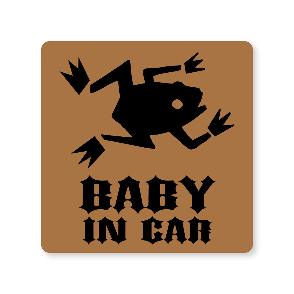 【全14カラー】BABY IN CAR カエル かえる 蛙 frog ベビーインカー 赤ちゃん乗っています Baby On Board ステッカー マグネット サイン