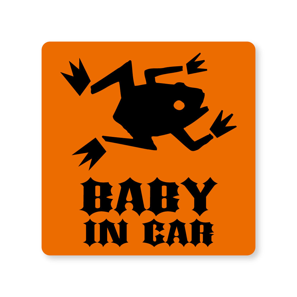 【全14カラー】BABY IN CAR カエル かえる 蛙 frog ベビーインカー 赤ちゃん乗っています Baby On Board ステッカー マグネット サイン