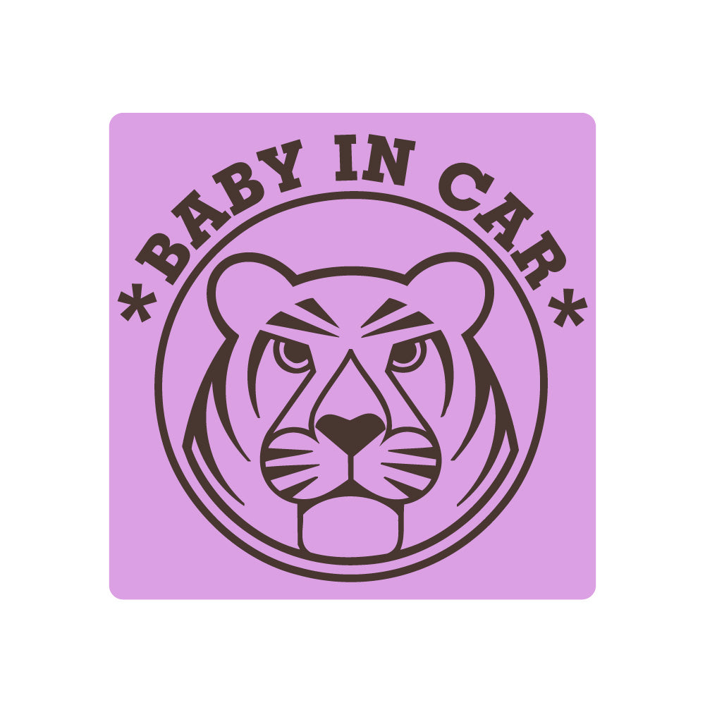 【10カラー】BABY IN CAR ベビーインカー 虎:マグネット&ステッカー