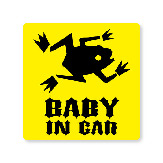 【全14カラー】BABY IN CAR カエル かえる 蛙 frog ベビーインカー 赤ちゃん乗っています Baby On Board ステッカー マグネット サイン