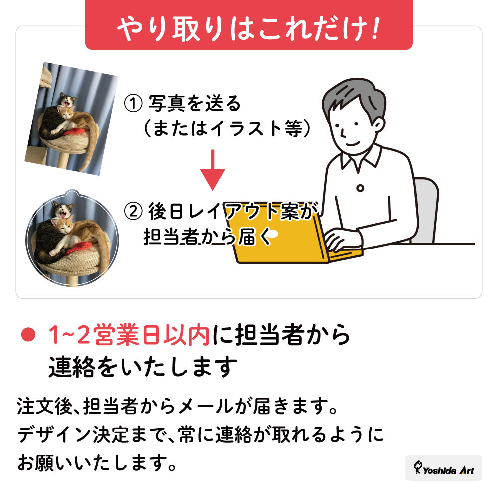 【推し活】写真から作れる オーダーメイド アクリルキーホルダー アクキー 1個から